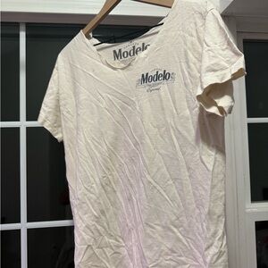 Model Cream Graphic Tee